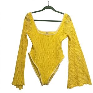 NWOT Montce Bright Yellow One-piece Swimsuit sz XL